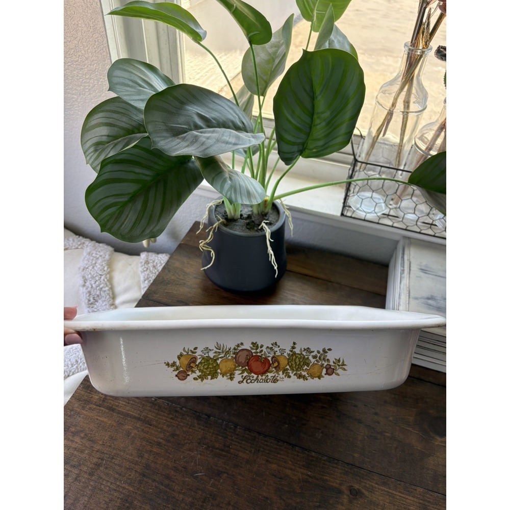 Corning Ware Spice of Life A-21 Lasagna Open Roaster Baking Dish Le Romarin